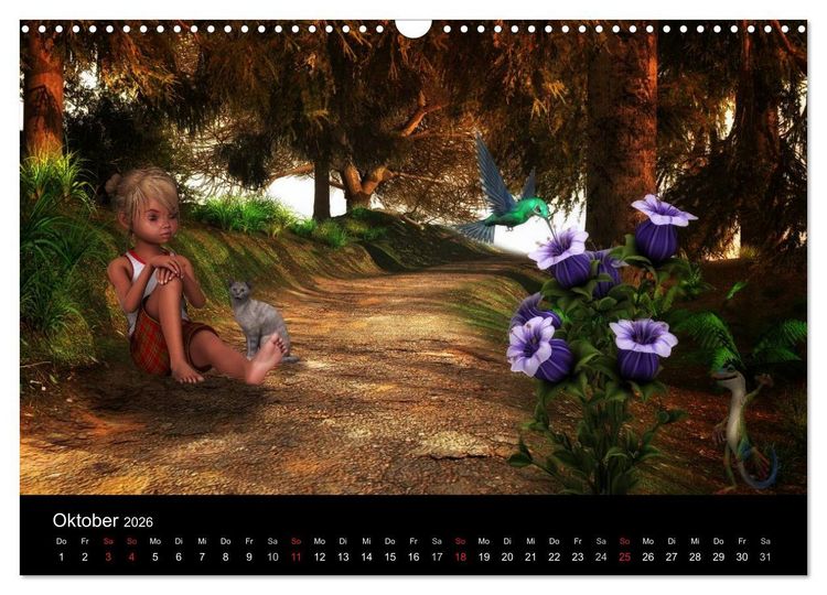 Produktbild: M&auml;rchenhaftes f&uuml;r Kinder (Wandkalender 2026 DIN A3 quer), CALVENDO Monatskalender
