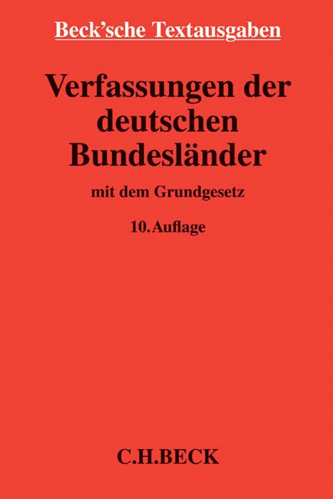 Produktbild: Verfassungen der deutschen Bundesl&auml;nder