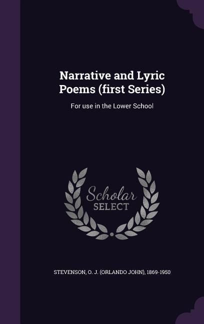 Produktbild: Narrative and Lyric Poems (first Series): For use in the Lower School
