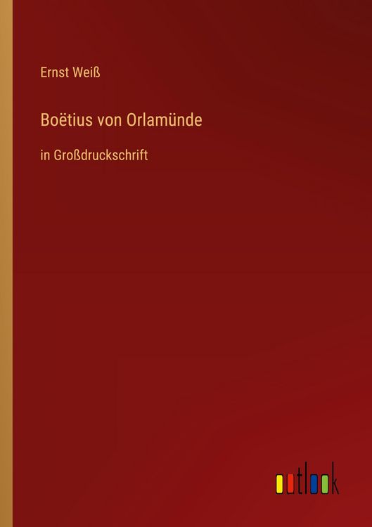 Produktbild: Bo&euml;tius von Orlam&uuml;nde