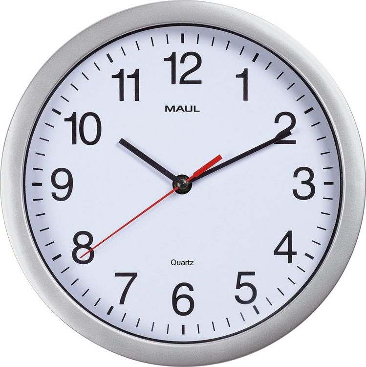 Produktbild: Wanduhr MAULrun 25 silber