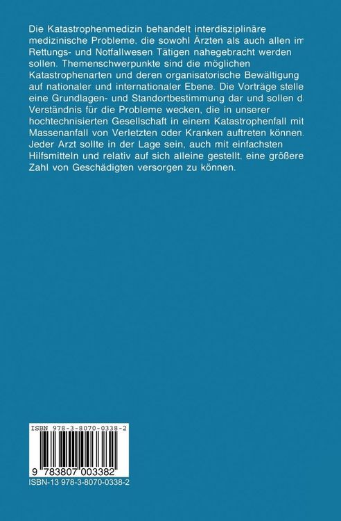 Produktbild: Katastrophenmedizin