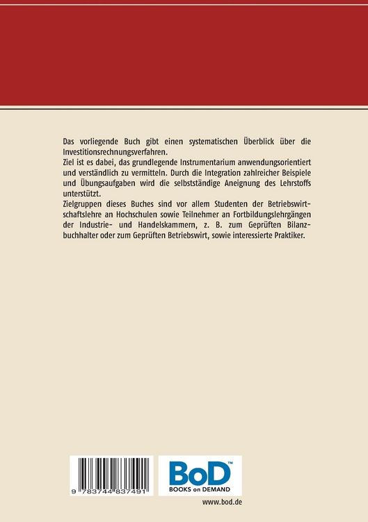 Produktbild: Investitionsrechnungsverfahren kompakt