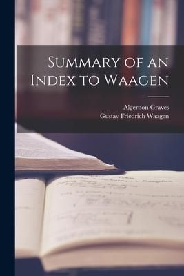 Produktbild: Summary of an Index to Waagen