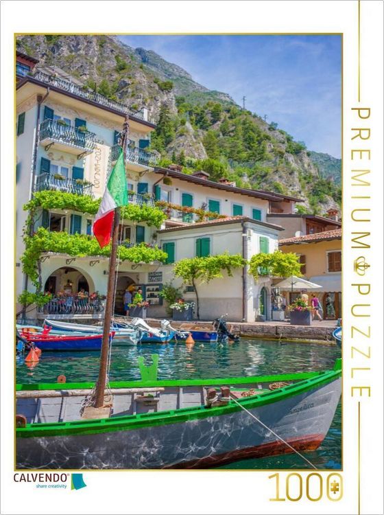 Produktbild: CALVENDO Puzzle Gardasee - Limone sul Garda | 1000 Teile Lege-Gr&ouml;&szlig;e 64x48cm Foto-Puzzle f&uuml;r gl&uuml;ckliche Stunden