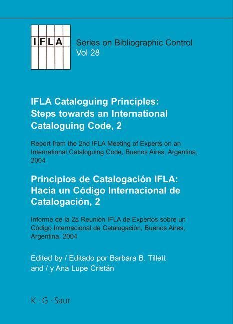 Produktbild: IFLA Cataloguing Principles: Steps towards an International Cataloguing Code, 2