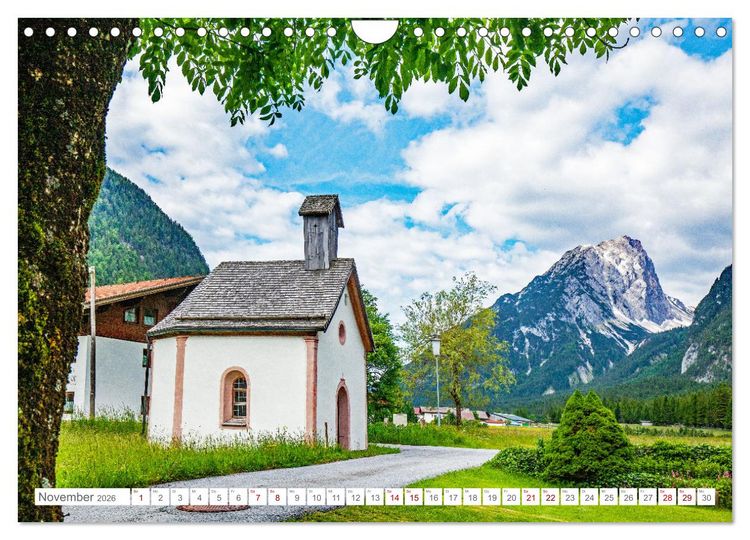 Produktbild: Kapellen im Tiroler Leutaschtal (Wandkalender 2026 DIN A4 quer), CALVENDO Monatskalender