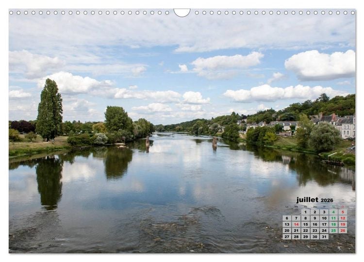 Produktbild: Bords de Loire Ville d'Amboise (Calendrier mural 2026 DIN A3 vertical), CALVENDO calendrier mensuel