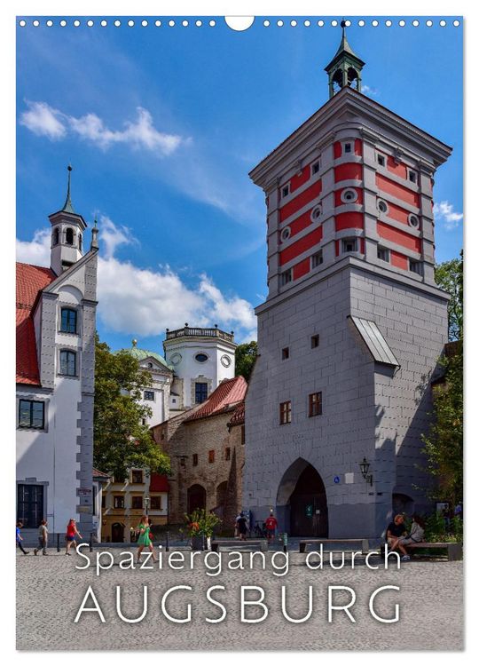 Produktbild: Spaziergang durch Augsburg (Wandkalender 2026 DIN A3 hoch), CALVENDO Monatskalender