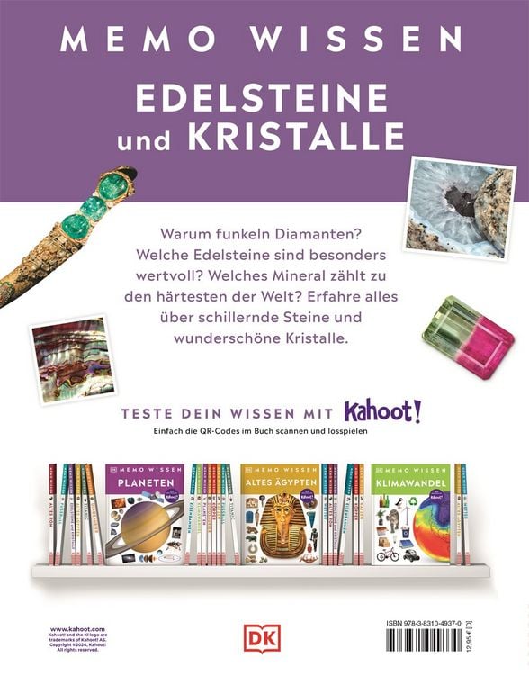 Produktbild: Memo Wissen. Edelsteine und Kristalle