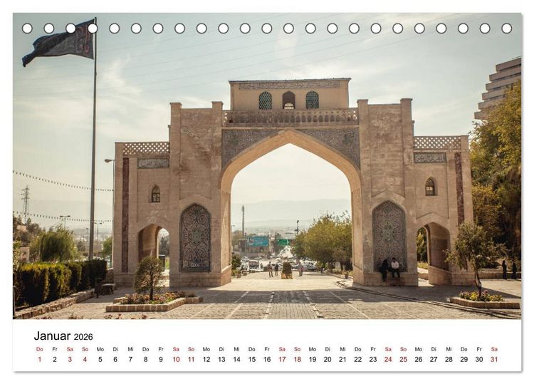 Produktbild: Rundreise Iran (Tischkalender 2026 DIN A5 quer), CALVENDO Monatskalender