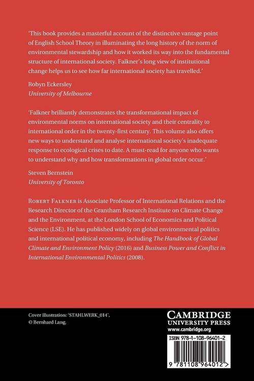 Produktbild: Environmentalism and Global International Society