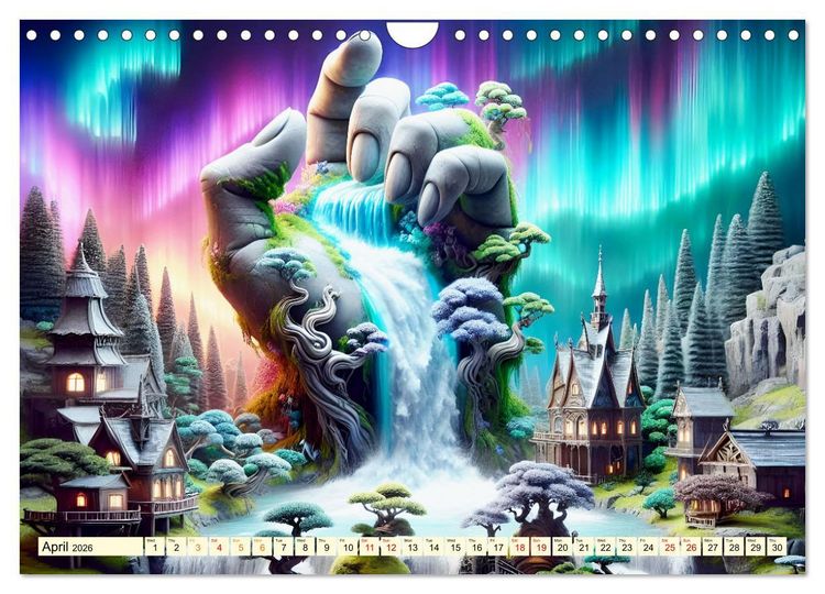 Produktbild: Nature Genesis - The hand of life (Wall Calendar 2026 DIN A4 landscape), CALVENDO 12 Month Wall Calendar