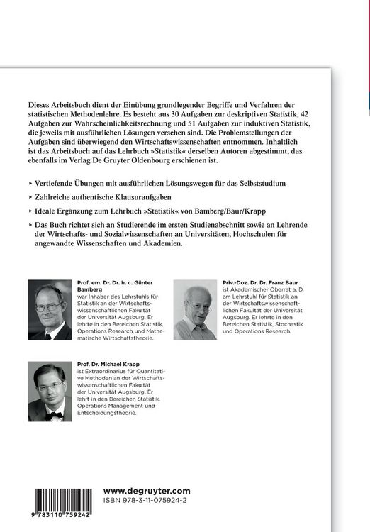 Produktbild: Statistik-Arbeitsbuch