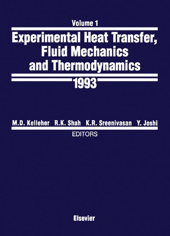 Produktbild: Experimental Heat Transfer, Fluid Mechanics and Thermodynamics 1993