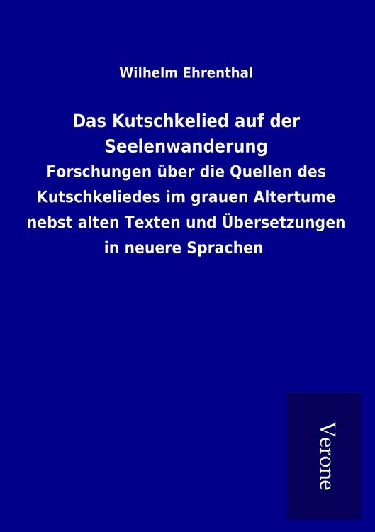 Produktbild: Das Kutschkelied auf der Seelenwanderung