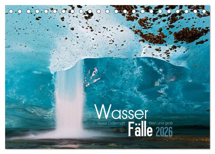 Produktbild: Wasserf&auml;lle klein und gro&szlig; (Tischkalender 2026 DIN A5 quer), CALVENDO Monatskalender