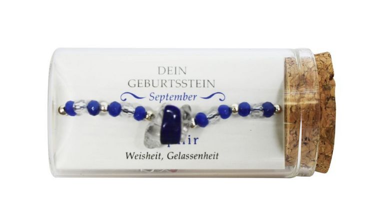 Produktbild: "September" Geburtsstein Armband im Gl&auml;schen