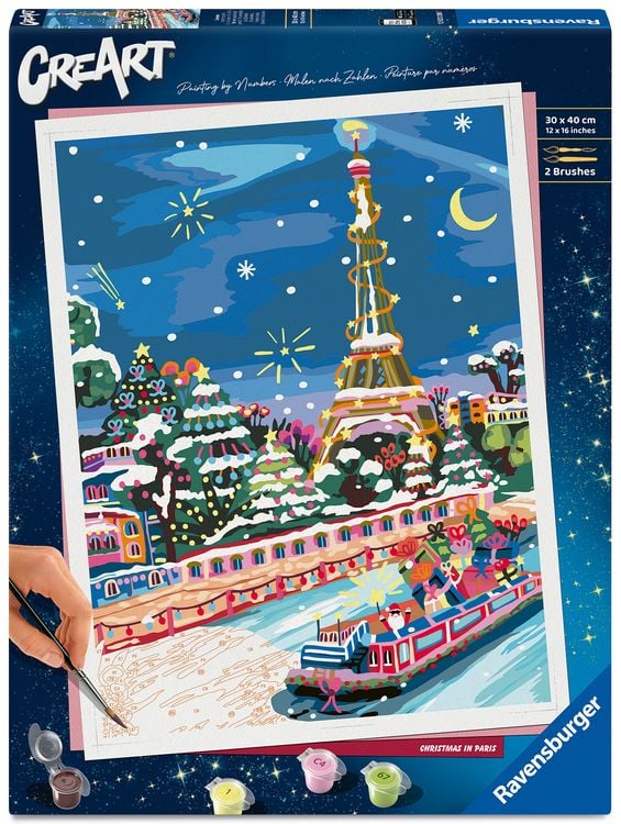 Produktbild: CreArt, Malen nach Zahlen Adults Premium - Weihnachten in Paris