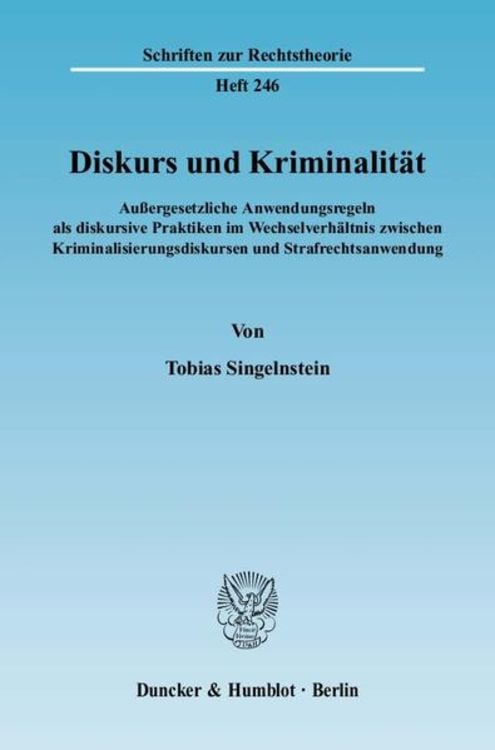 Produktbild: Diskurs und Kriminalit&auml;t.
