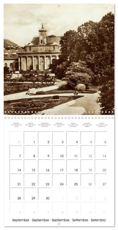Produktbild: Souvenirs de Dresde : Cartes postales historiques de la ville (Calendrier mural carr&eacute; 2026 30x30 cm) Calendrier double avec une page pour vos prises de notes