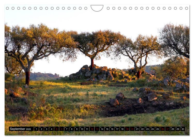 Produktbild: Portugal Buntes Hinterland und farbige K&uuml;sten (Wandkalender 2026 DIN A4 quer), CALVENDO Monatskalender