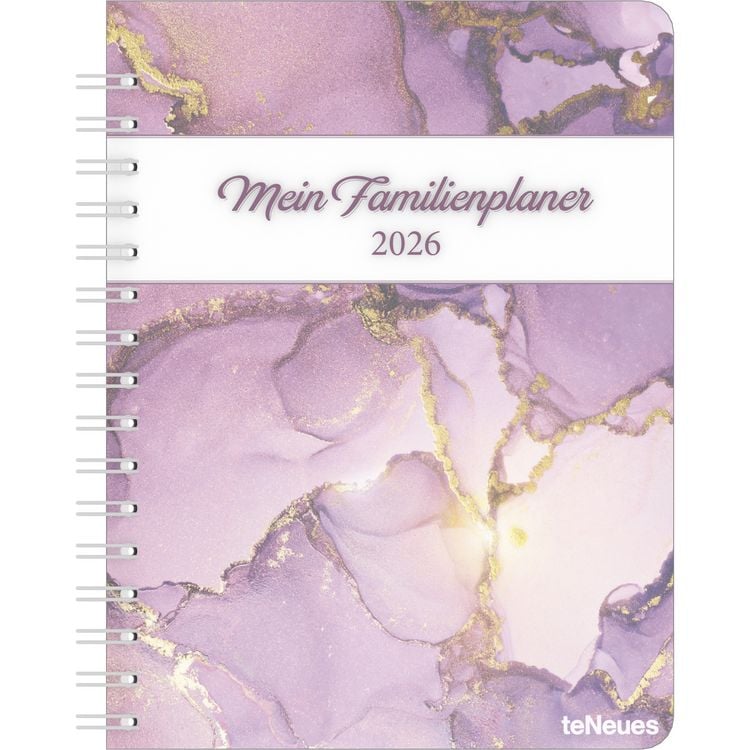 Produktbild: Familienplaner-Buch Glamour 2026 - Diary - Buchkalender - Taschenkalender - 17,5x23,1