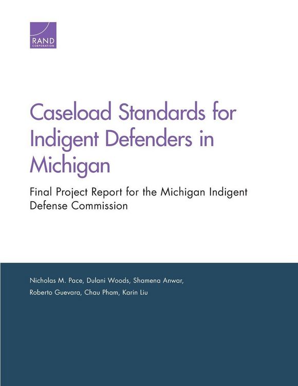 Produktbild: Caseload Standards for Indigent Defenders in Michigan