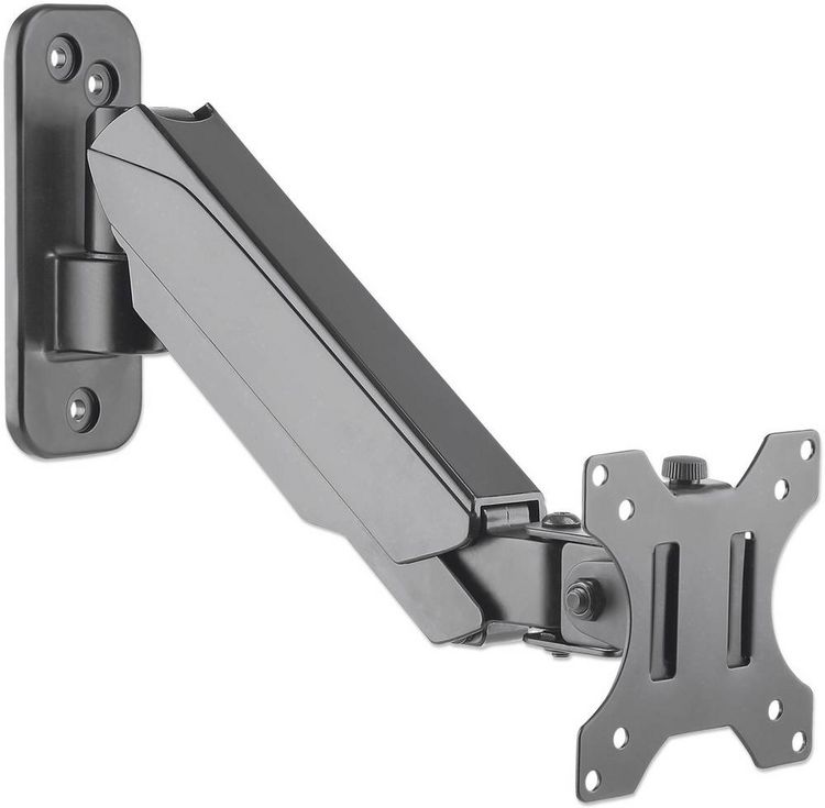 Produktbild: Manhattan Monitor-Wandhalterung 461603 1 Display(s) 43,2 cm (17") - 81,3 cm (32") Schwarz Drehbar, H&ouml;henverstellbar, Neigbar, Schwenkbar, Rotierbar