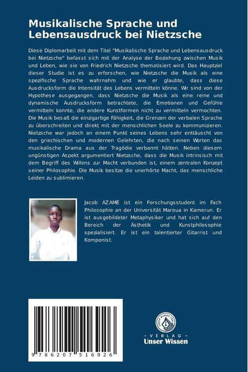 Produktbild: Musikalische Sprache und Lebensausdruck bei Nietzsche