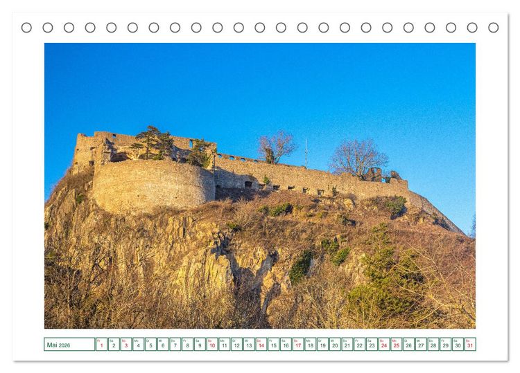 Produktbild: Festungsruine Hohentwiel im sch&ouml;nen Hegau (Tischkalender 2026 DIN A5 quer), CALVENDO Monatskalender