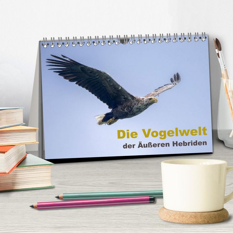 Produktbild: Die Vogelwelt der &Auml;u&szlig;eren Hebriden (Tischkalender 2026 DIN A5 quer), CALVENDO Monatskalender