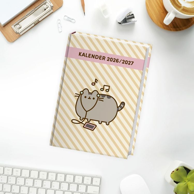 Produktbild: Pusheen 17-Monats-Kalenderbuch A5 2027 - 17 Monate. Von August 2026 bis Dezember 2027