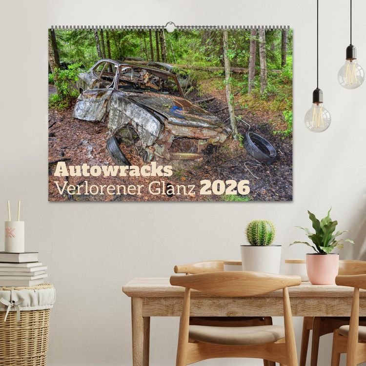 Produktbild: Autowracks - Verlorener Glanz 2026 (Wandkalender 2026 DIN A2 quer), CALVENDO Monatskalender