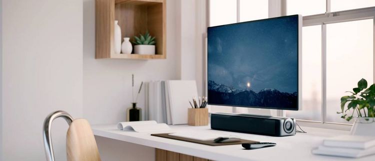 Produktbild: CREATIVE Stage SE, 2.0 Soundbar, Bluetooth 5.3, USB Audio, 48W