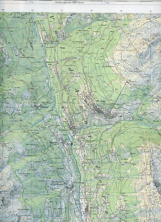 Produktbild: Swisstopo 1 : 25 000 Vissoie