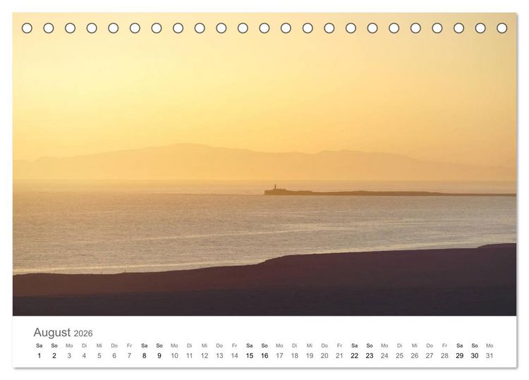 Produktbild: Fuerteventura - die W&uuml;steninsel der Kanaren (Tischkalender 2026 DIN A5 quer), CALVENDO Monatskalender