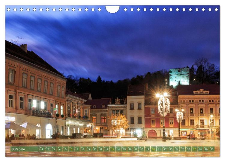 Produktbild: Zauberhaftes Brasov - Das Juwel Siebenb&uuml;rgens imitten der Karpaten (Wandkalender 2026 DIN A4 quer), CALVENDO Monatskalender