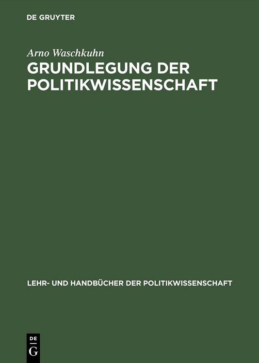 Produktbild: Grundlegung der Politikwissenschaft