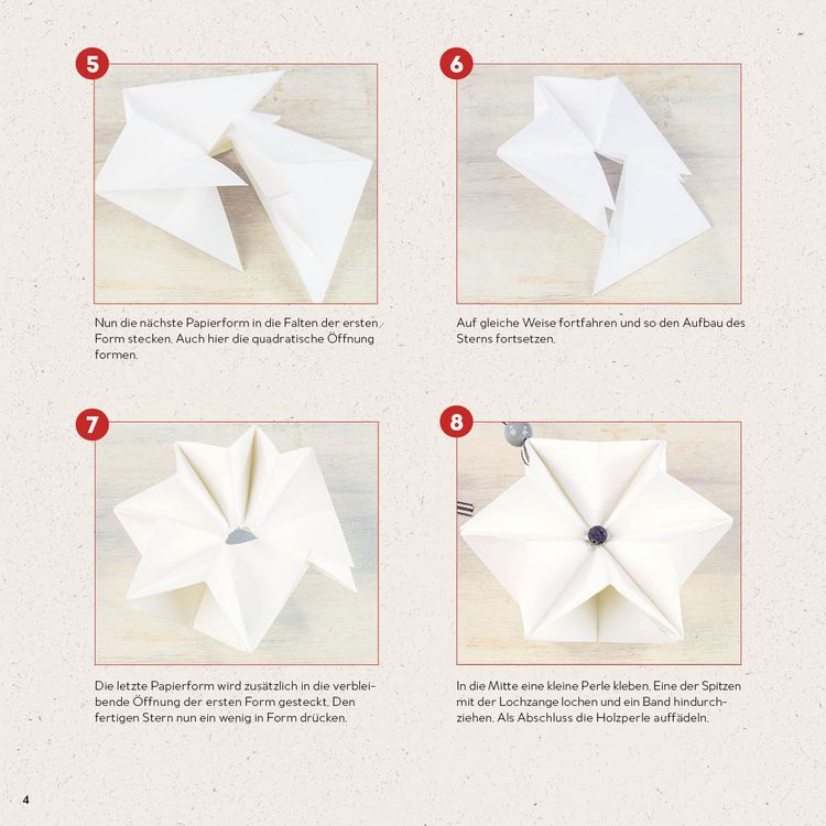 Produktbild: Origamisterne? Gerne! &ndash; Natural Christmas &ndash; Weihnachtliches Bastelset zum Sofort-Losfalten