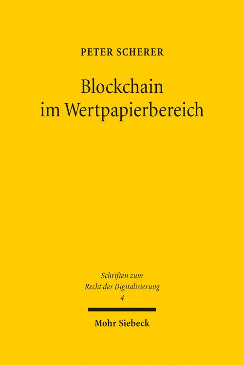 Produktbild: Blockchain im Wertpapierbereich