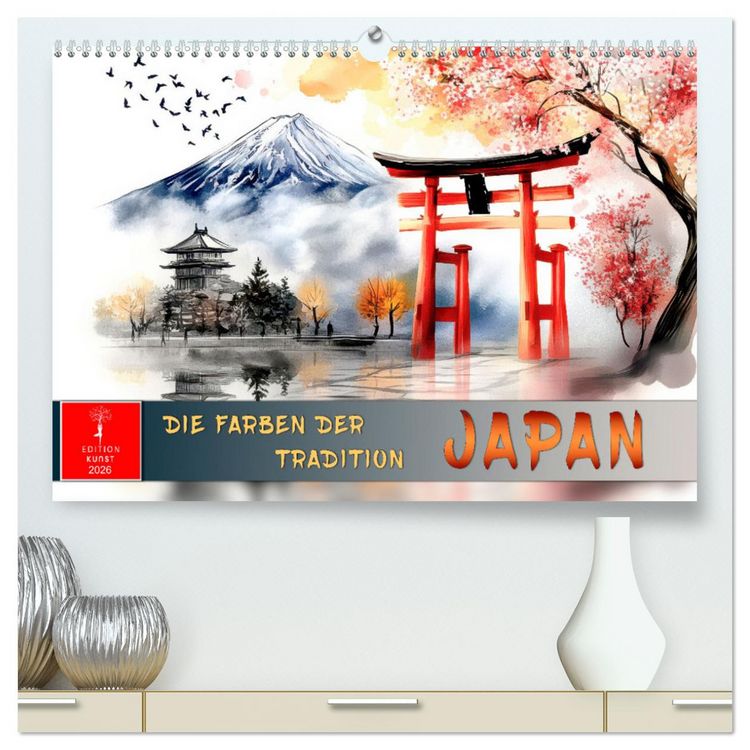 Produktbild: Japan - die Farben der Tradition (hochwertiger Premium Wandkalender 2026 DIN A2 quer), Kunstdruck in Hochglanz