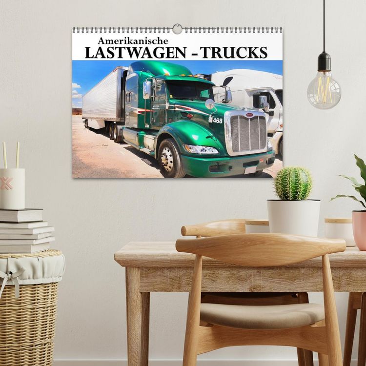 Produktbild: Amerikanische Lastwagen - Trucks (Wandkalender 2026 DIN A3 quer), CALVENDO Monatskalender