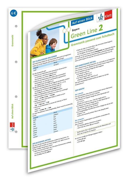 Bild vom Artikel Green Line 2 Bayern Klasse 6 - Auf einen Blick. Grammatik passend zum Schulbuch - Klappkarte (6 Seiten) vom Autor 