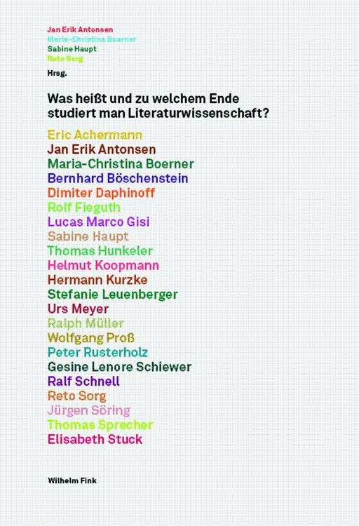 Produktbild: Was hei&szlig;t und zu welchem Ende studiert man Literaturwissenschaft?