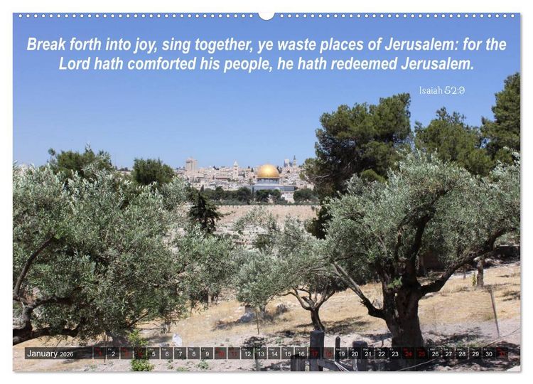 Produktbild: ISRAEL (High Quality Premium Wall Calendar 2026 DIN A2 landscape),CALVENDO 12 Month Wall Calendar