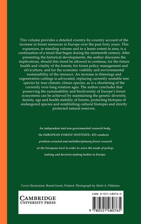 Produktbild: Forest Resources in Europe 1950 1990