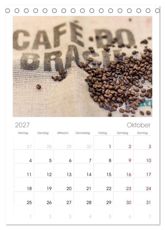 Produktbild: Tischplaner 2027 - Brot & Kaffee Impressionen 2027 (A5 Tischkalender zum Aufstellen) CALVENDO