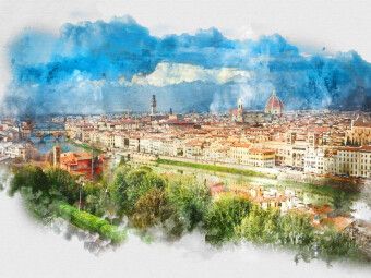 Produktbild: CALVENDO Puzzle Ein Motiv aus dem Kalender Florenz Hauptstadt der Toskana | 1000 Teile Lege-Gr&ouml;&szlig;e 64x48cm Foto-Puzzle f&uuml;r gl&uuml;ckliche Stunden