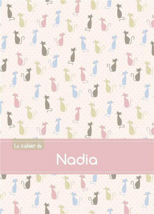 Produktbild: Cahier nadia ptscx,96p,a5 chats